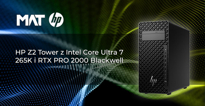 HP Z2 Tower z Intel Core Ultra 7 265K i RTX PRO 2000 Blackwell – nowoczesna stacja robocza dla profesjonalistów